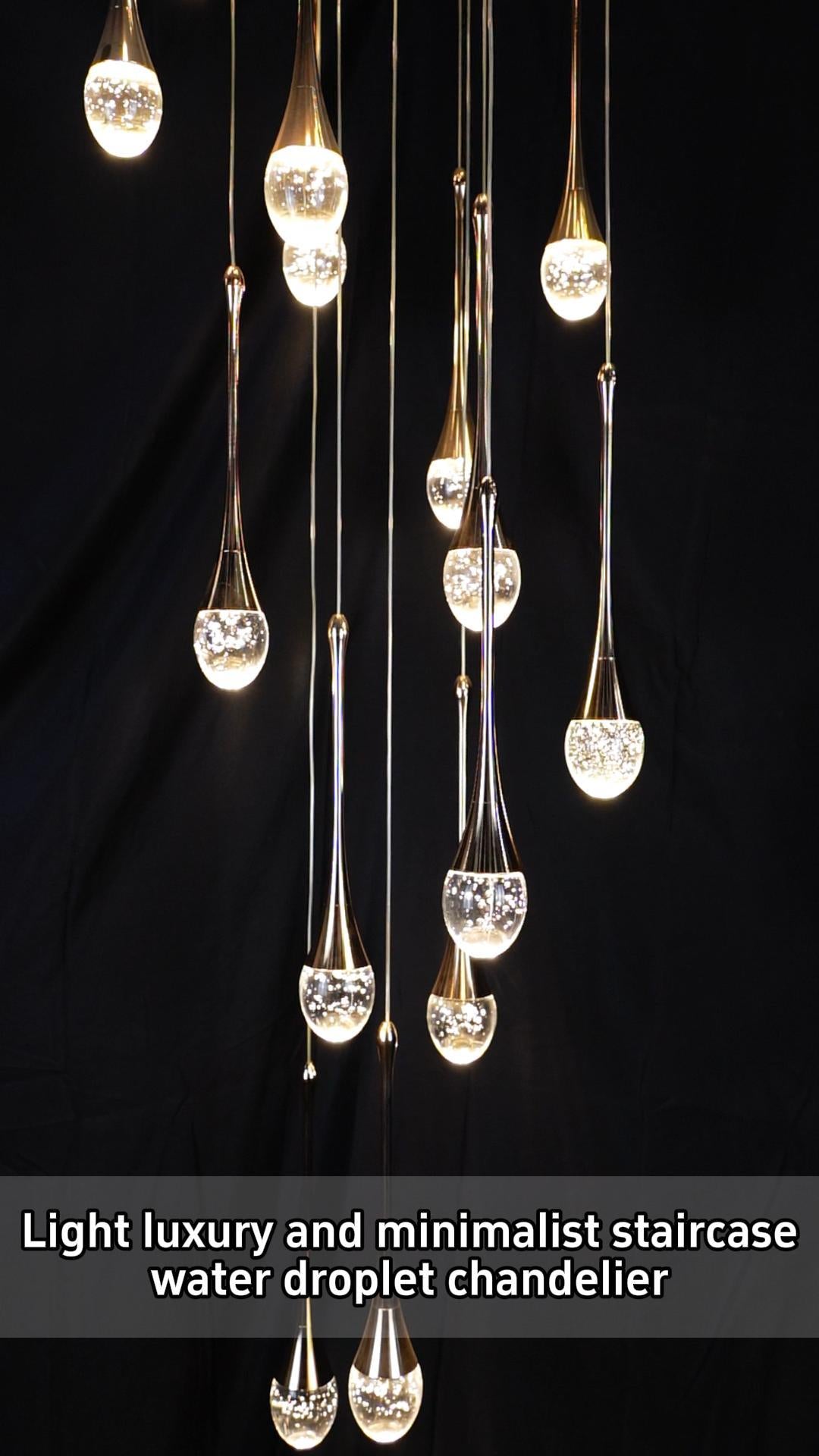 Luxury Water Droplet Chandelier – Elegance in Every Drop
