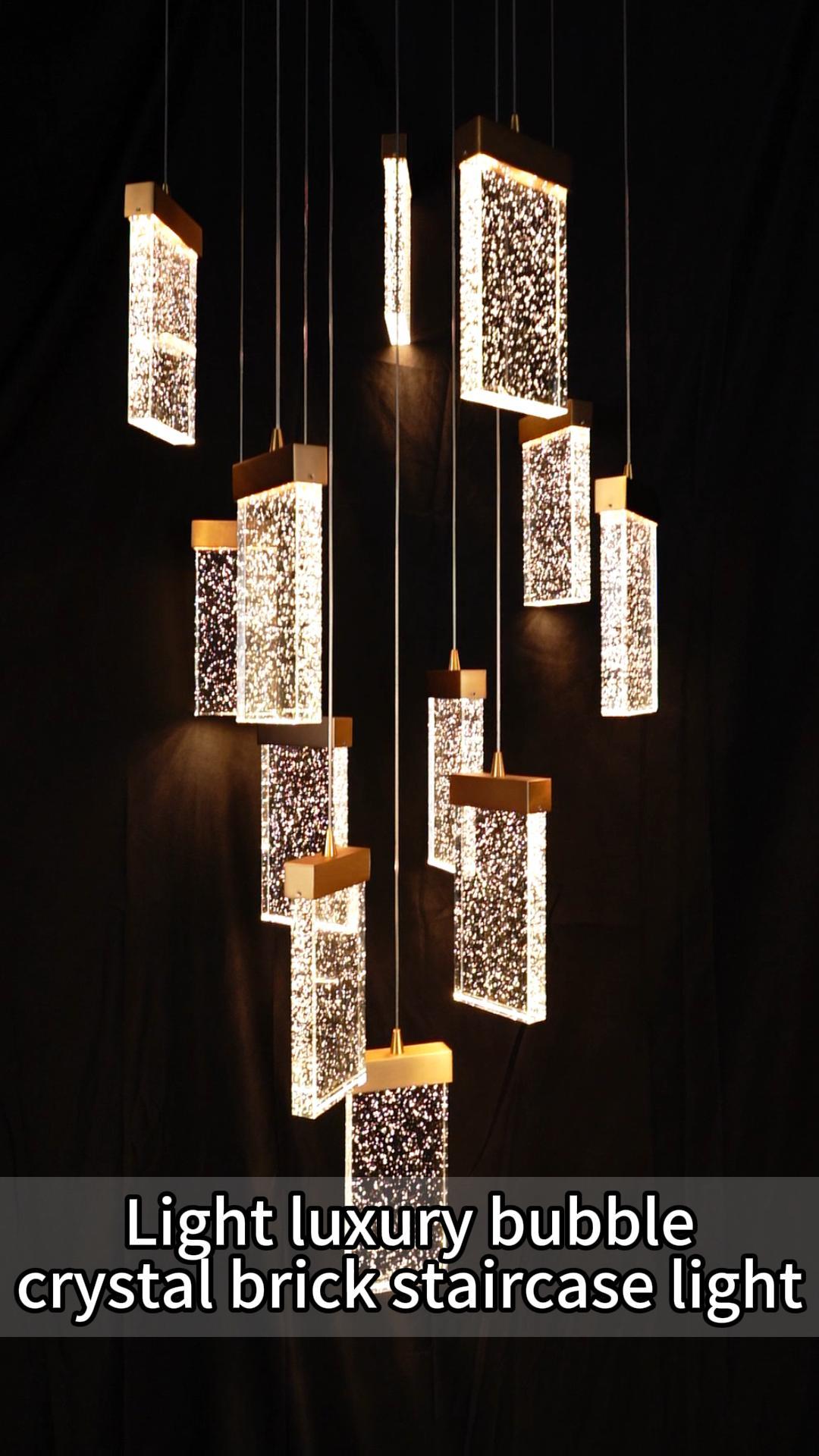 Modern Luxury Bubble Crystal Chandelier